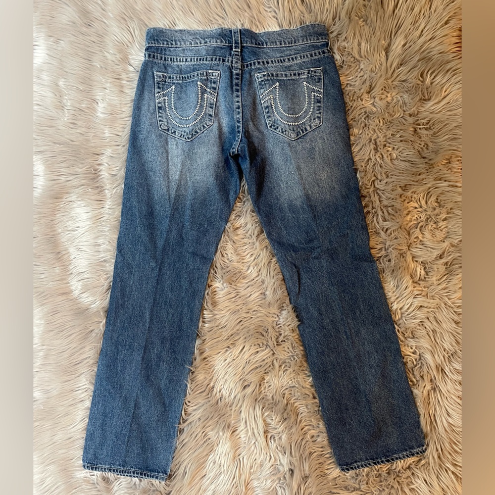 True Religion Blue Straight Leg Jeans Classic Denim Style
